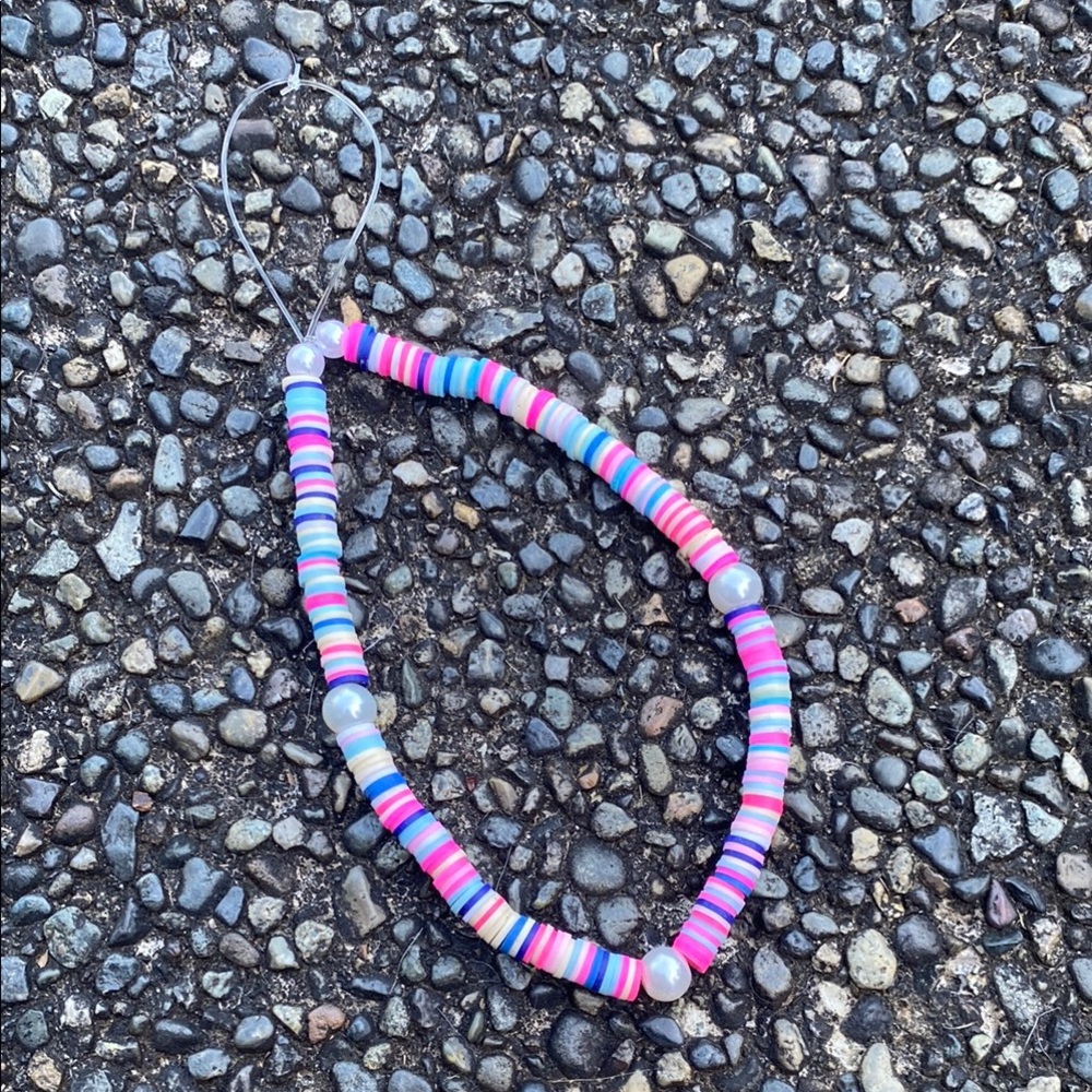 Colorful Beaded Phone Charm